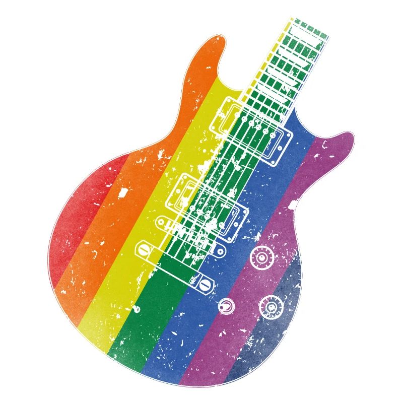 Guitare Pride Flag