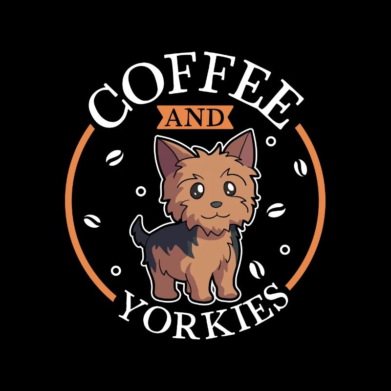 Café et Yorkshire Terrier