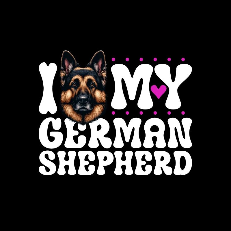 Ich liebe meinen Deutscher Schäferhund