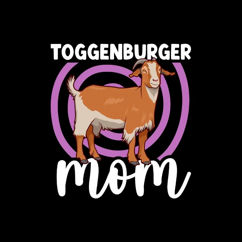 Mama einer Toggenburger Ziege
