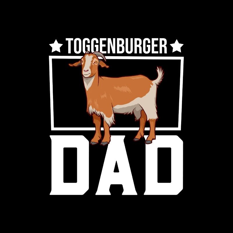Papa einer Toggenburger Ziege