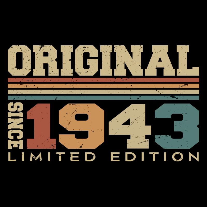 Original 1943 Rétro Cadeau 81 e Anniversaire 1943