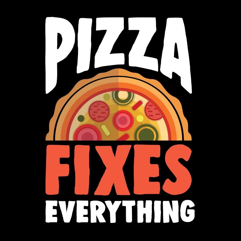 Pizza nourriture drôle dire manger