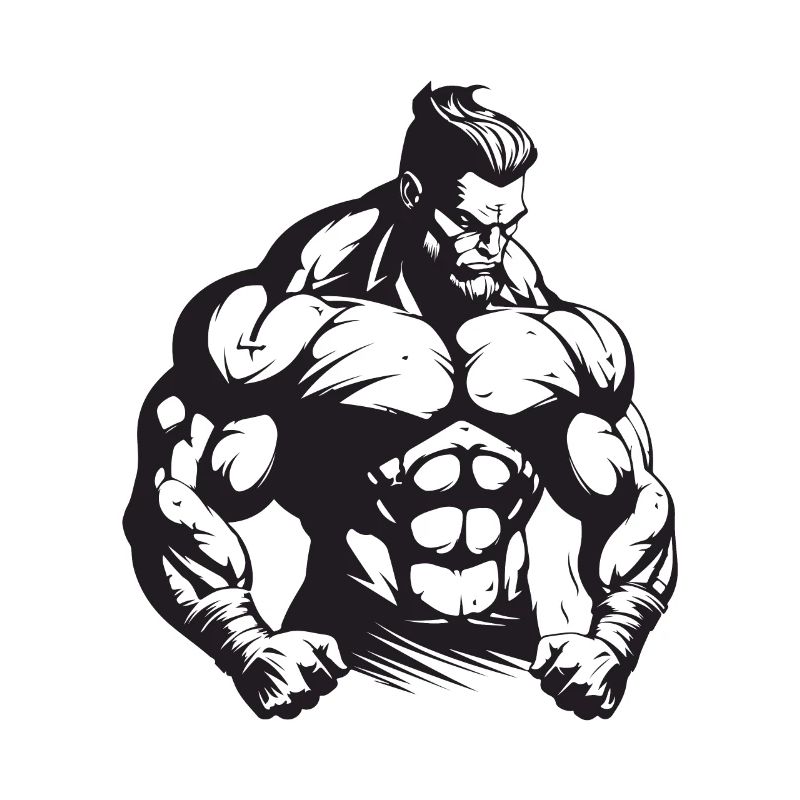 Bodybuilder Muscles Workout Gym