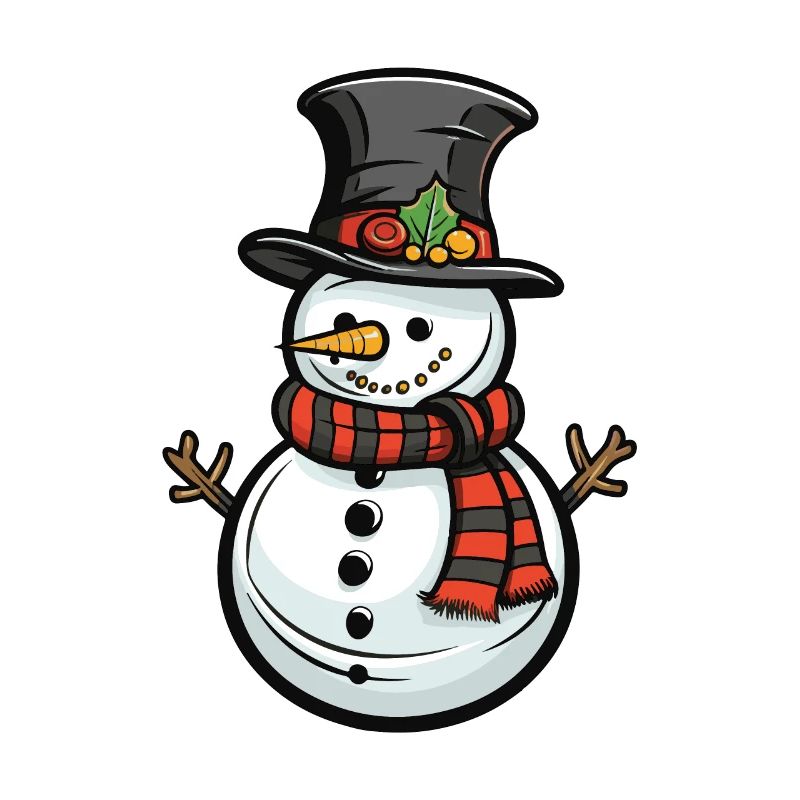 Schneemann Winter Comic