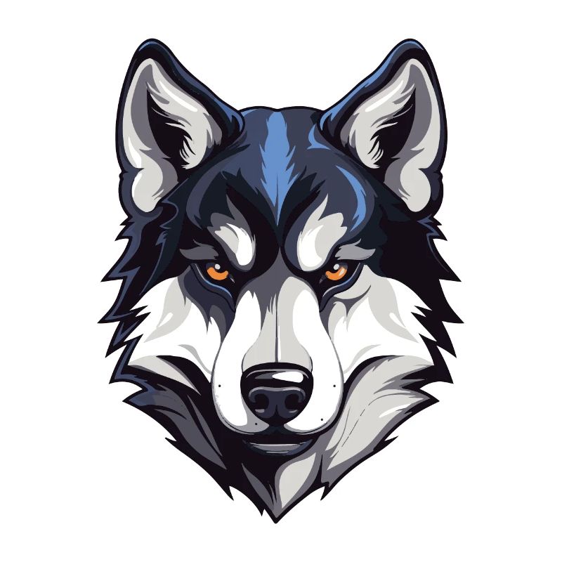 Husky Hund Kopf