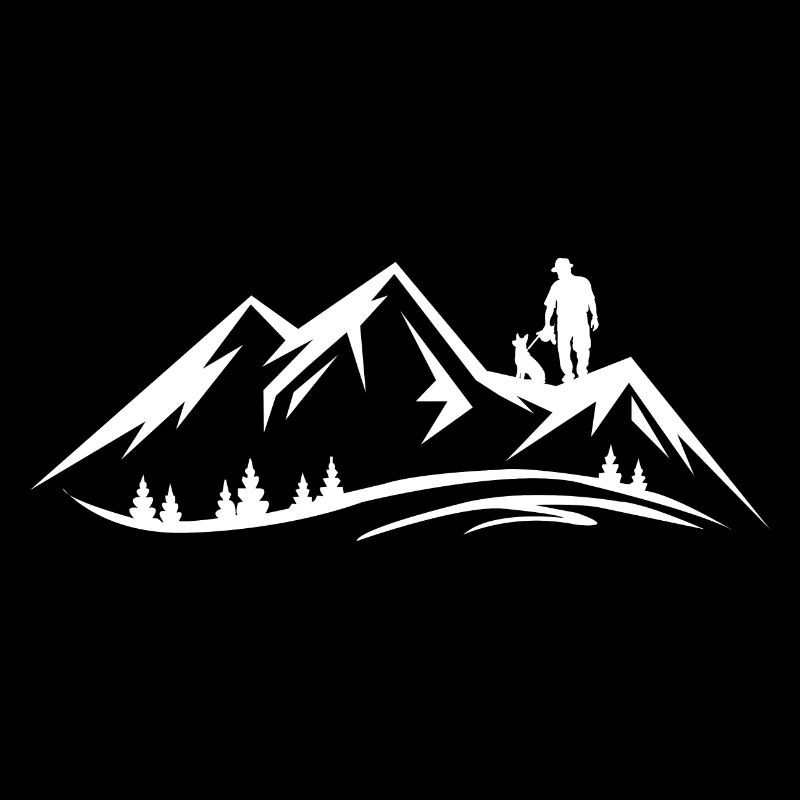 Mountain and Dog - (4)