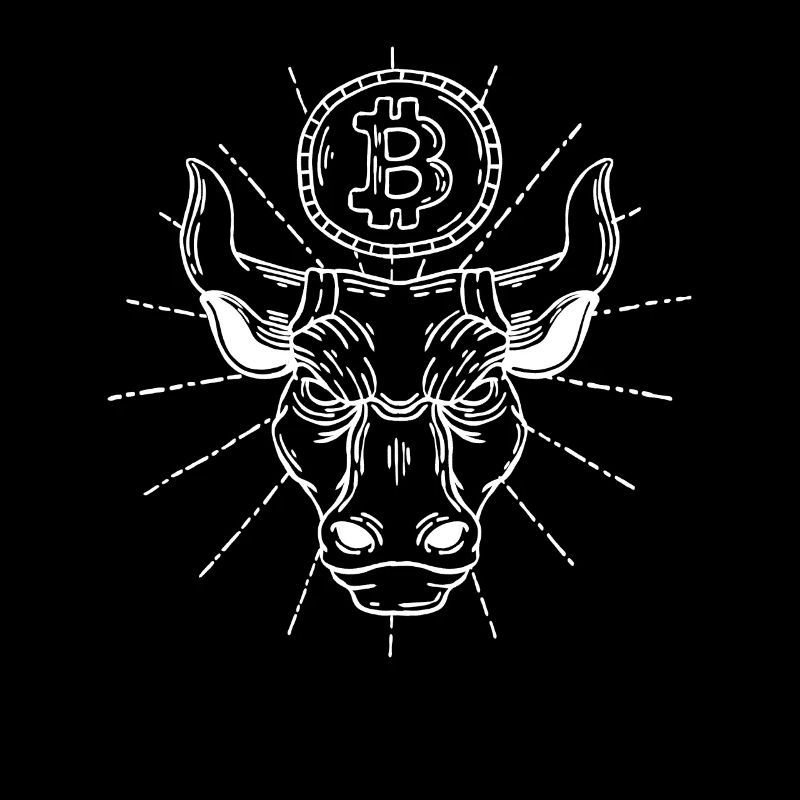 Bitcoin Bull BTC Krypto Aktienmarkt Trader
