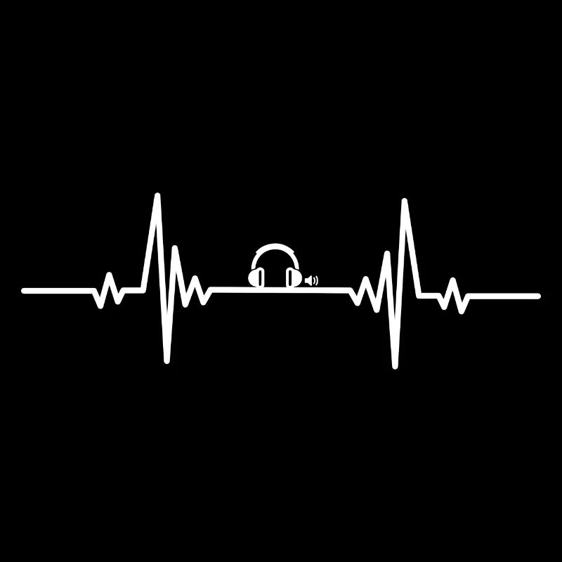 Heartbeat petit casque noir
