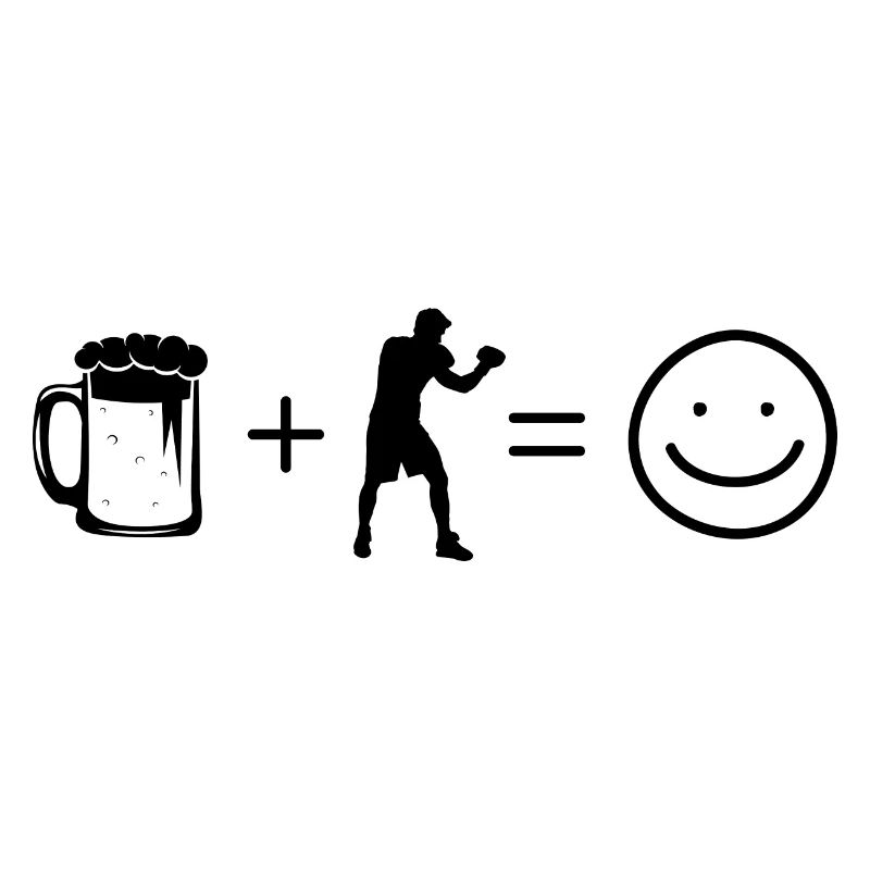 Bier Smile Face und Boxen -