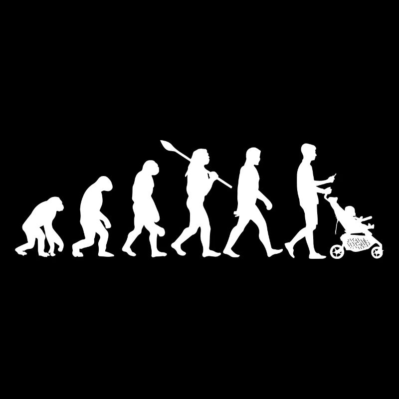 Die Evolution des Super Papa - Neues Papa-Geschenk