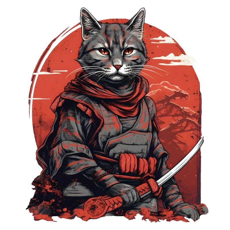 Samurai Cat Japan