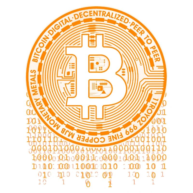 Bitcoin Logo Binärcode