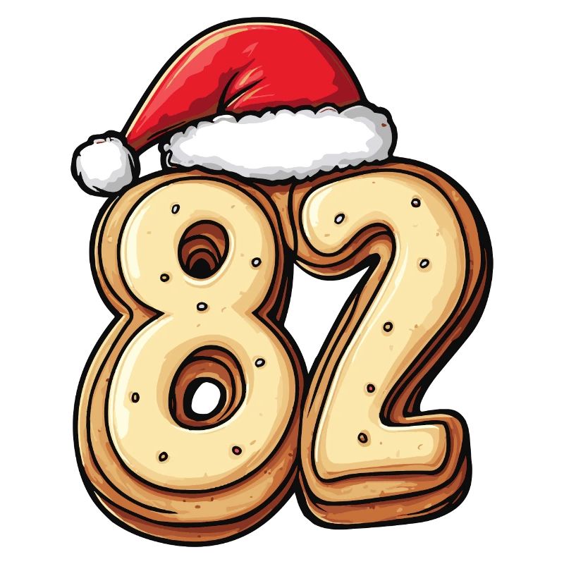 Biscuit de Noël à 82 chiffres