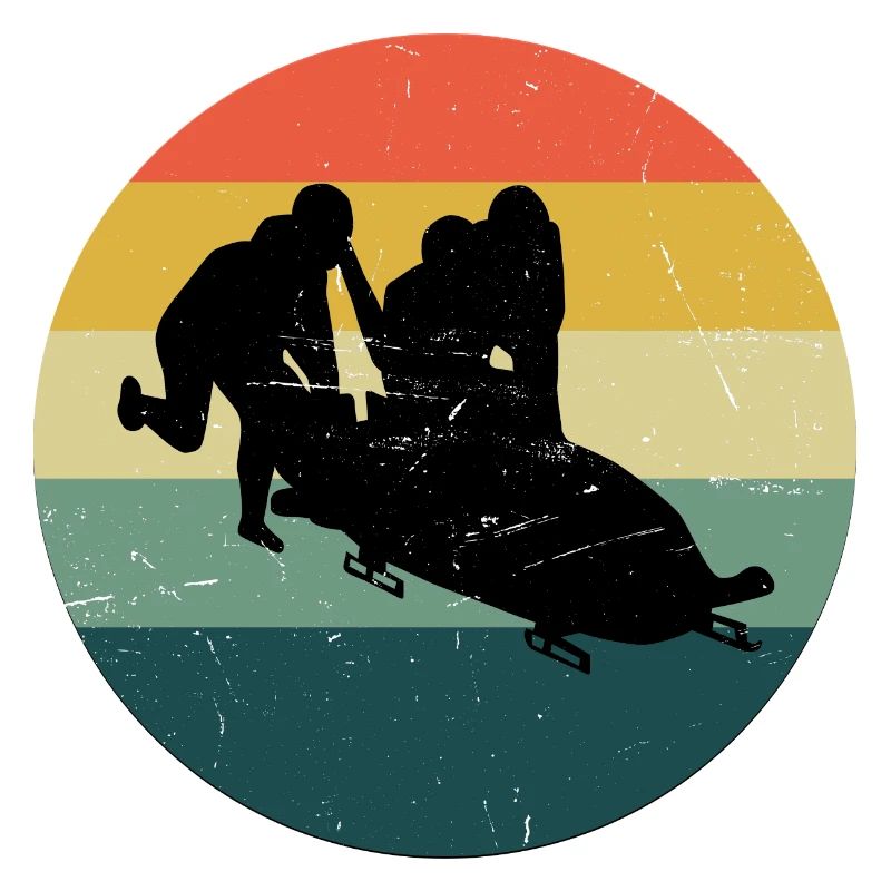 Course de bobsleigh hommes Bob Bob féminin Bob à deux