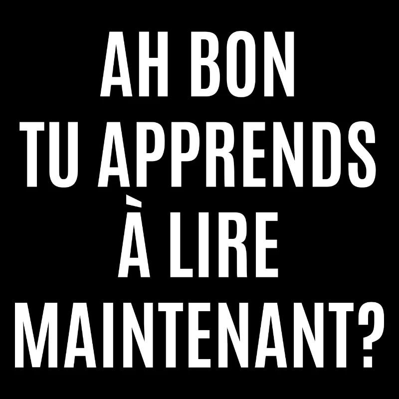 tu apprends à lire maintenant