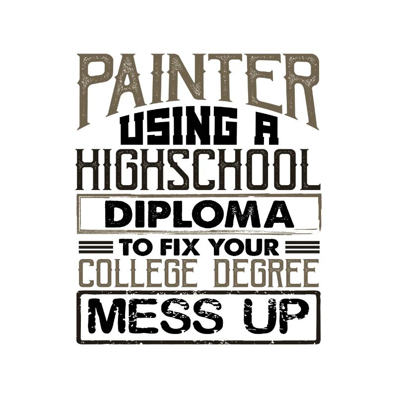 Painter Using High School Diploma Fix College