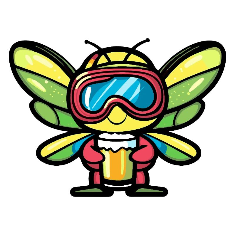 Libelle Apres Ski Bier Comic