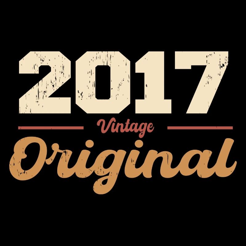 2017 Vintage Anniversary Retro Gift 2017