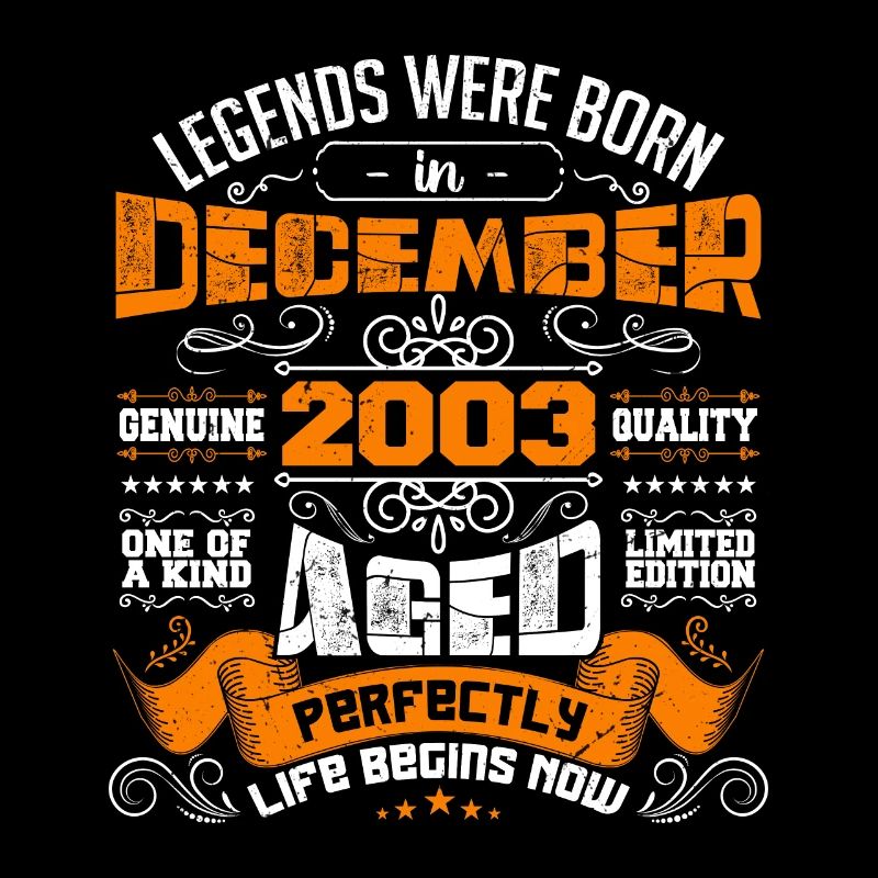Legends were born in December 2003 | gift
