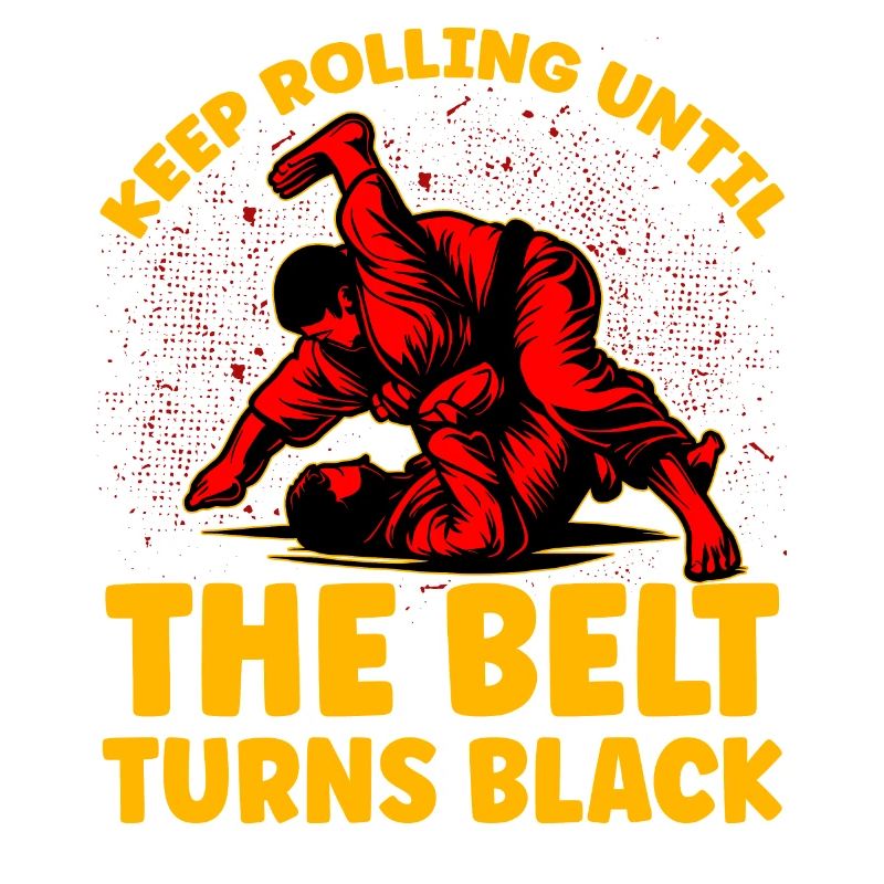 Keep rolling until the belt turns black