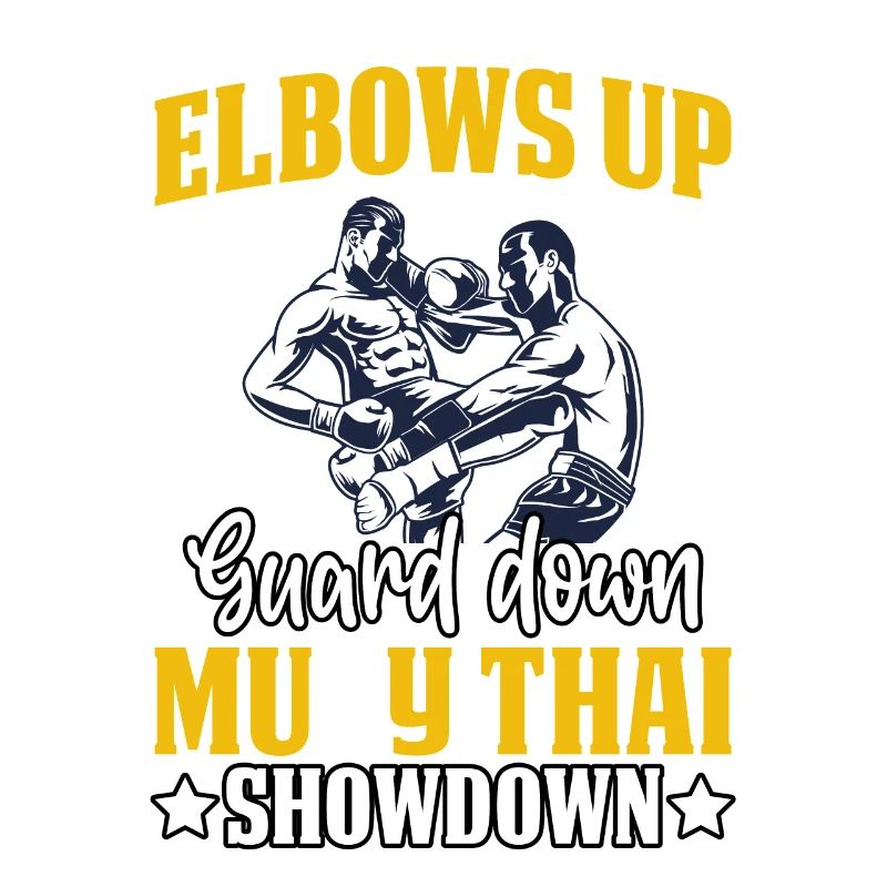 Coudes vers le haut Garde vers le bas Muay Thai Showdown