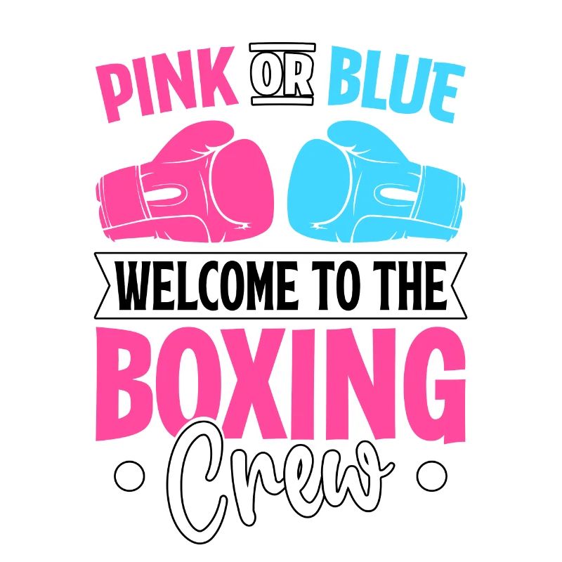 Rose ou bleu bienvenue dans l’équipe de boxe
