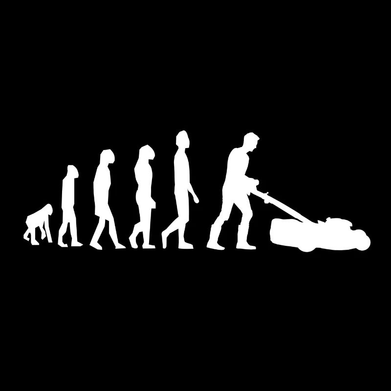 Gärtnern Gärtner Gärtnerin Rasenmäher Evolution