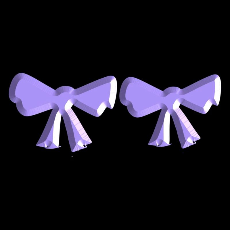 symbole de boucle voler deux violets