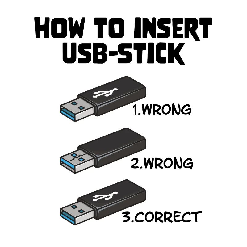 How To Insert USB Stick Funny Programmer Meme