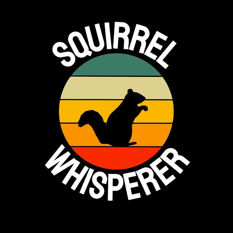 Tierfreund Wald Tier Geschenk Retro Eichhörnchen