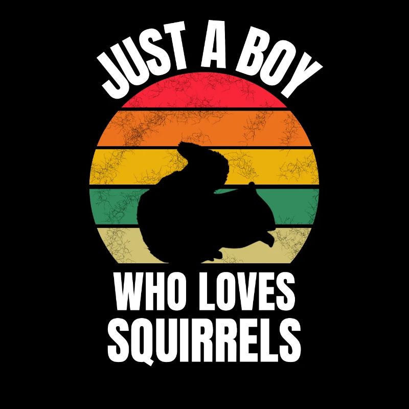 Retro Forest Animal Young Grunge Squirrel