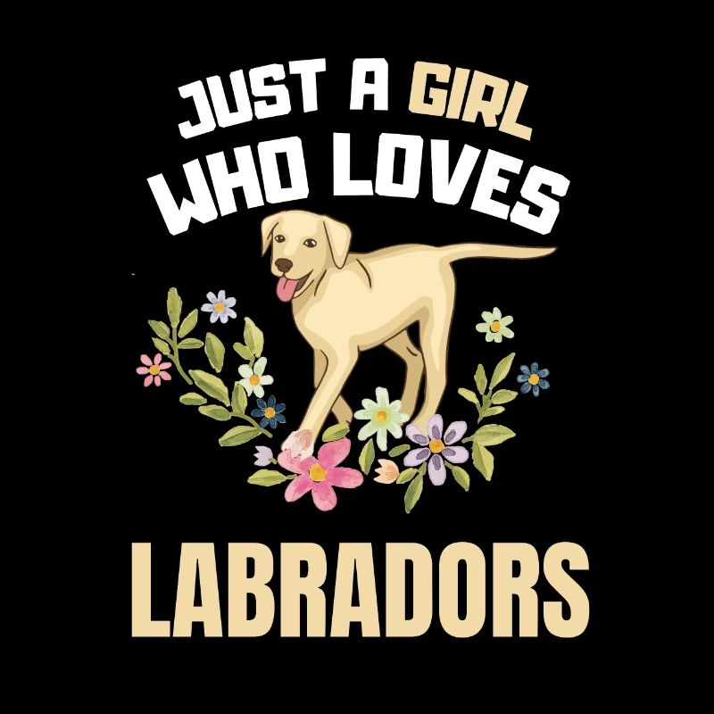 Nur ein Mädchen das Labradore liebt Hund Labrador