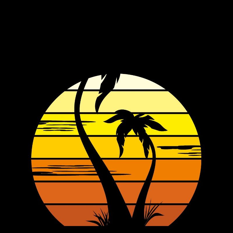Palm trees at sunset