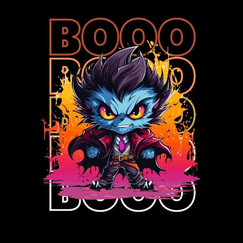 Chibi Thirst & Booo! Nightcrawler Vampire Tee!