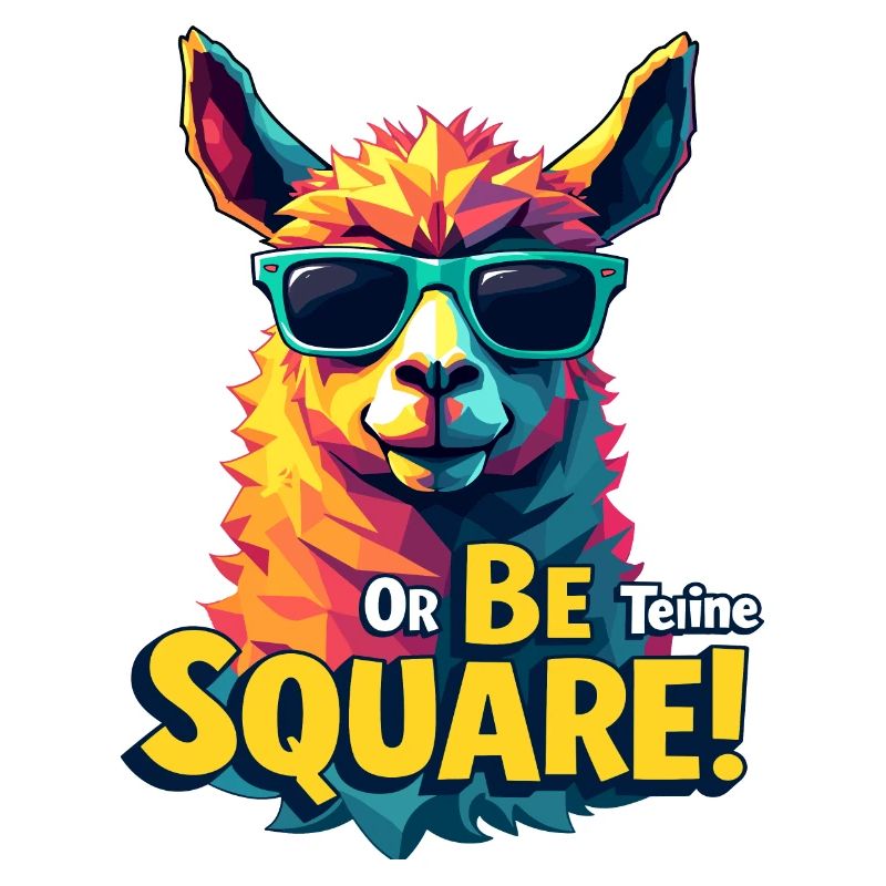 Sei teine oder sei quadratisch – Bold Lama Design