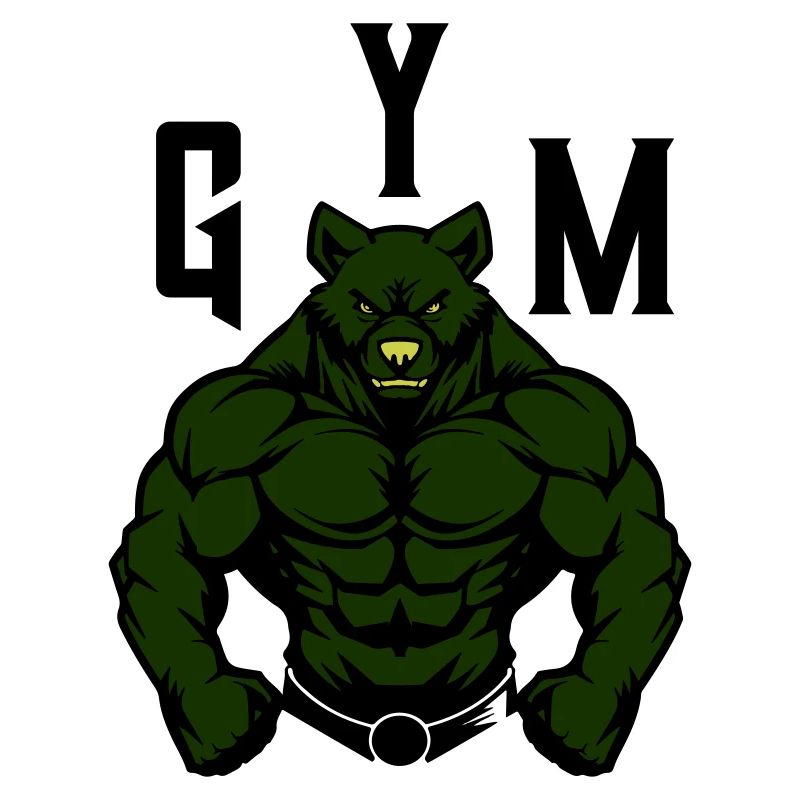 Bear Comic Gym Beast