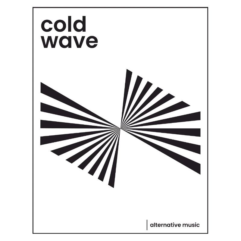 Conception d’affiche de musique Cold Wave