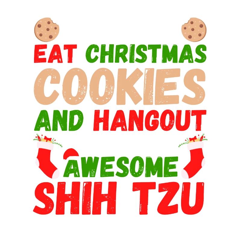 Biscuits Shih Tzu de Noël