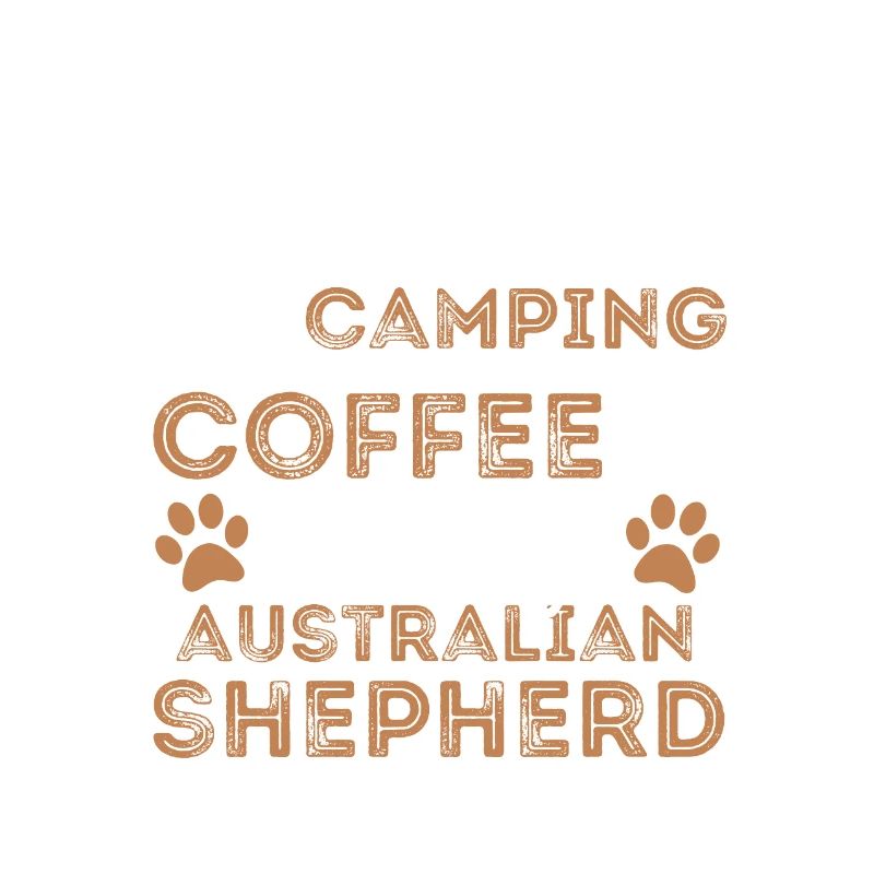 Australischer Schäferhund Kaffee Camping Hund Cafe