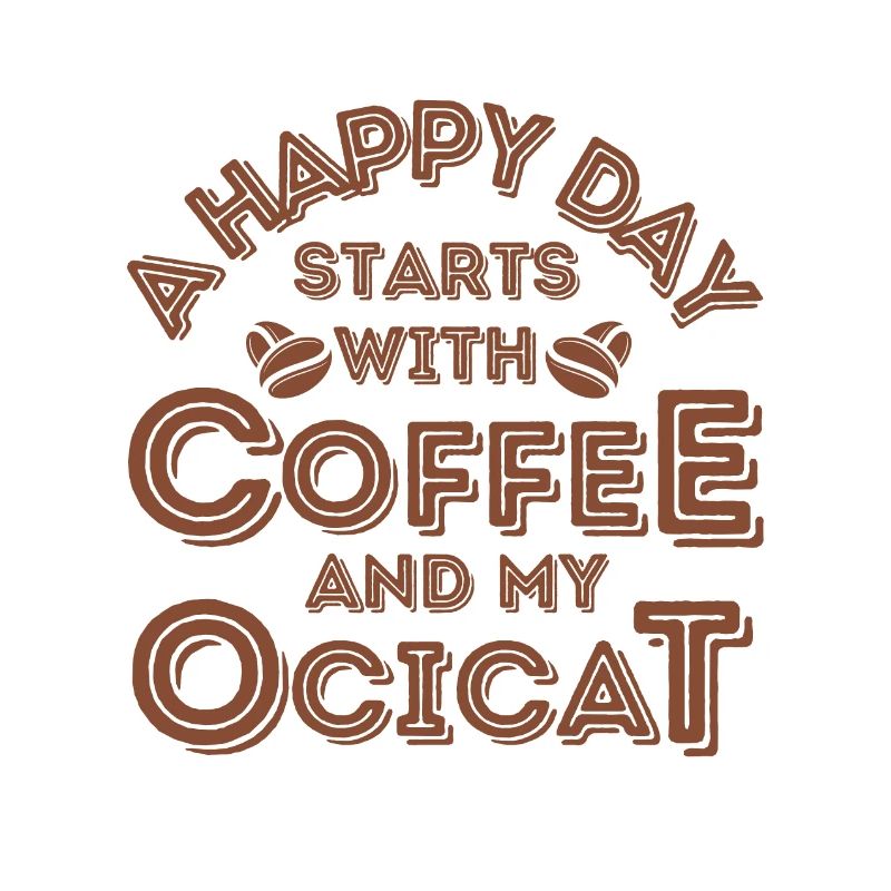 Ocicat Katze Kaffee Cafe