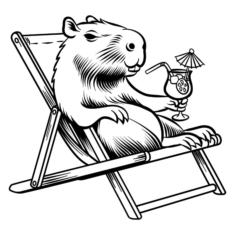 Ne vous inquiétez pas, soyez Cappy - Capybara - Vacances