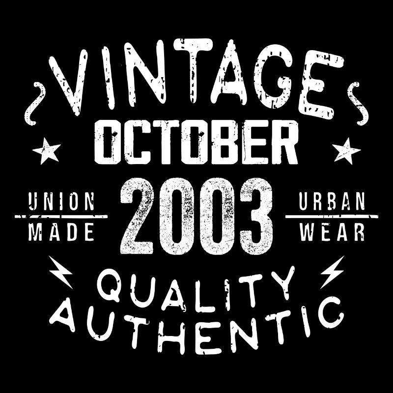 Born in October 2003 Gift in October - 2003