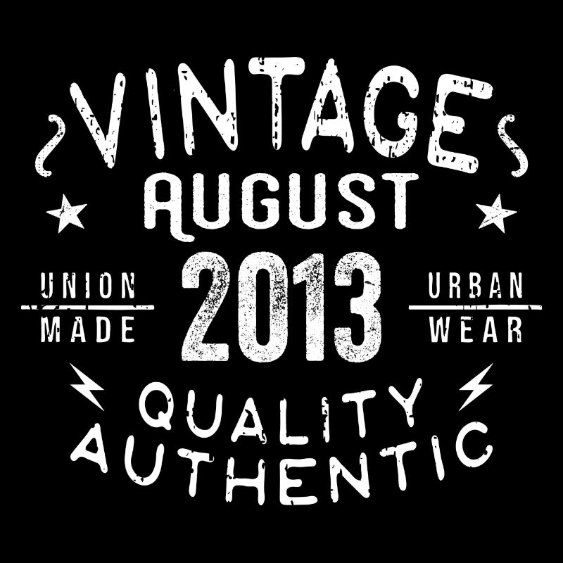 August 2013 Birthday Gift August 2013 Retro