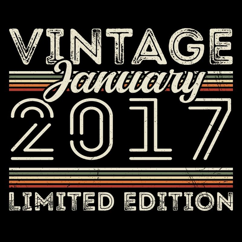 Janvier 2017 Millésime 2017 - Anniversaire Janvier 2017
