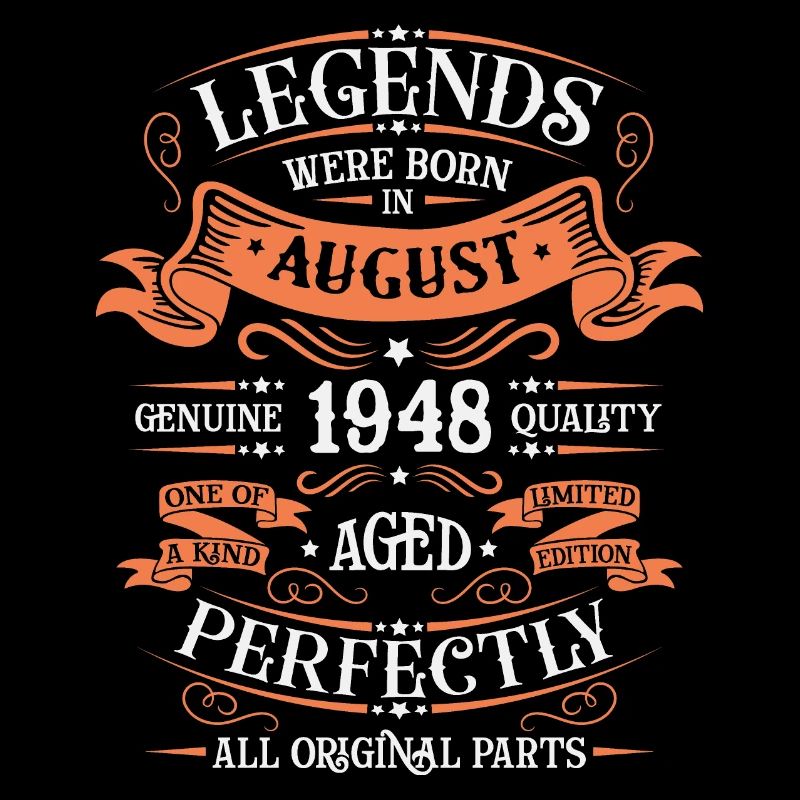 August 1948 Geburtstag Mann