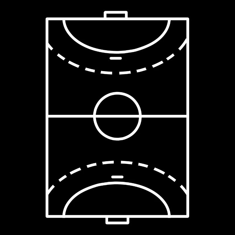 Handball Playing Field Minimalist Setup Training