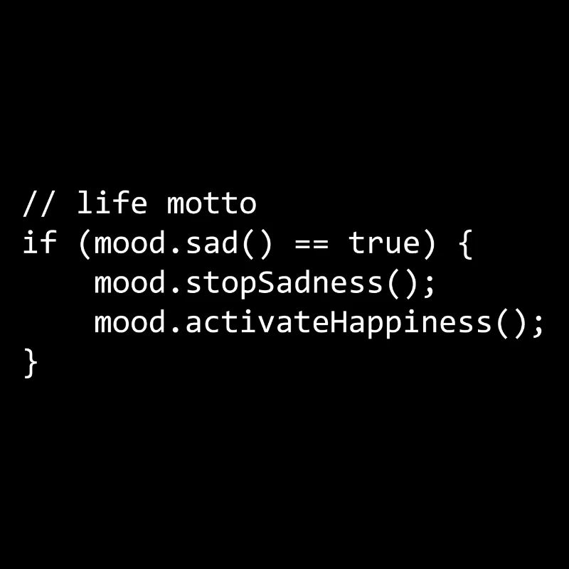 life motto for a programmer/informatiker