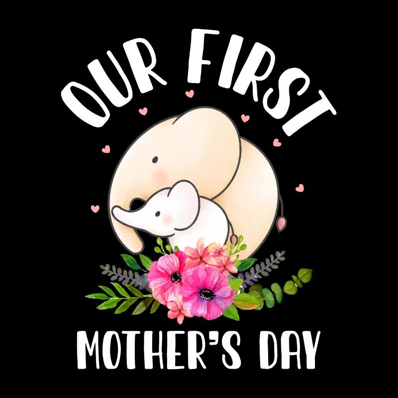 Unser erster Muttertag Muttertagsgeschenk Elefant