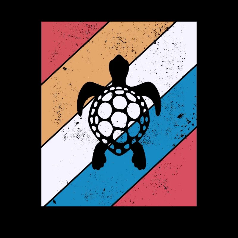 Turtle Retro Animal Sea Reptile Gift idea